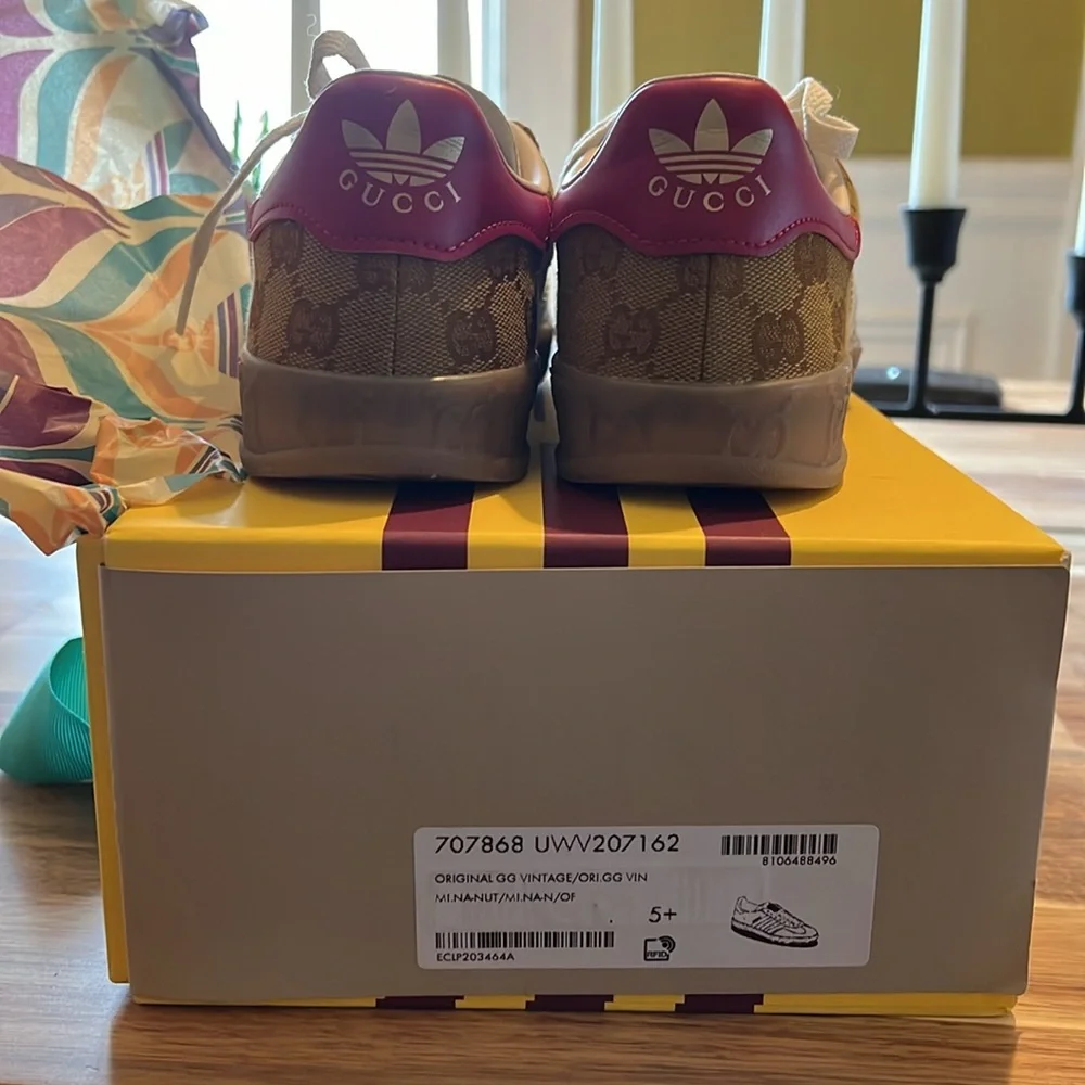 Gucci Women's Sneakers in Brown and White - Picture 2 of 12